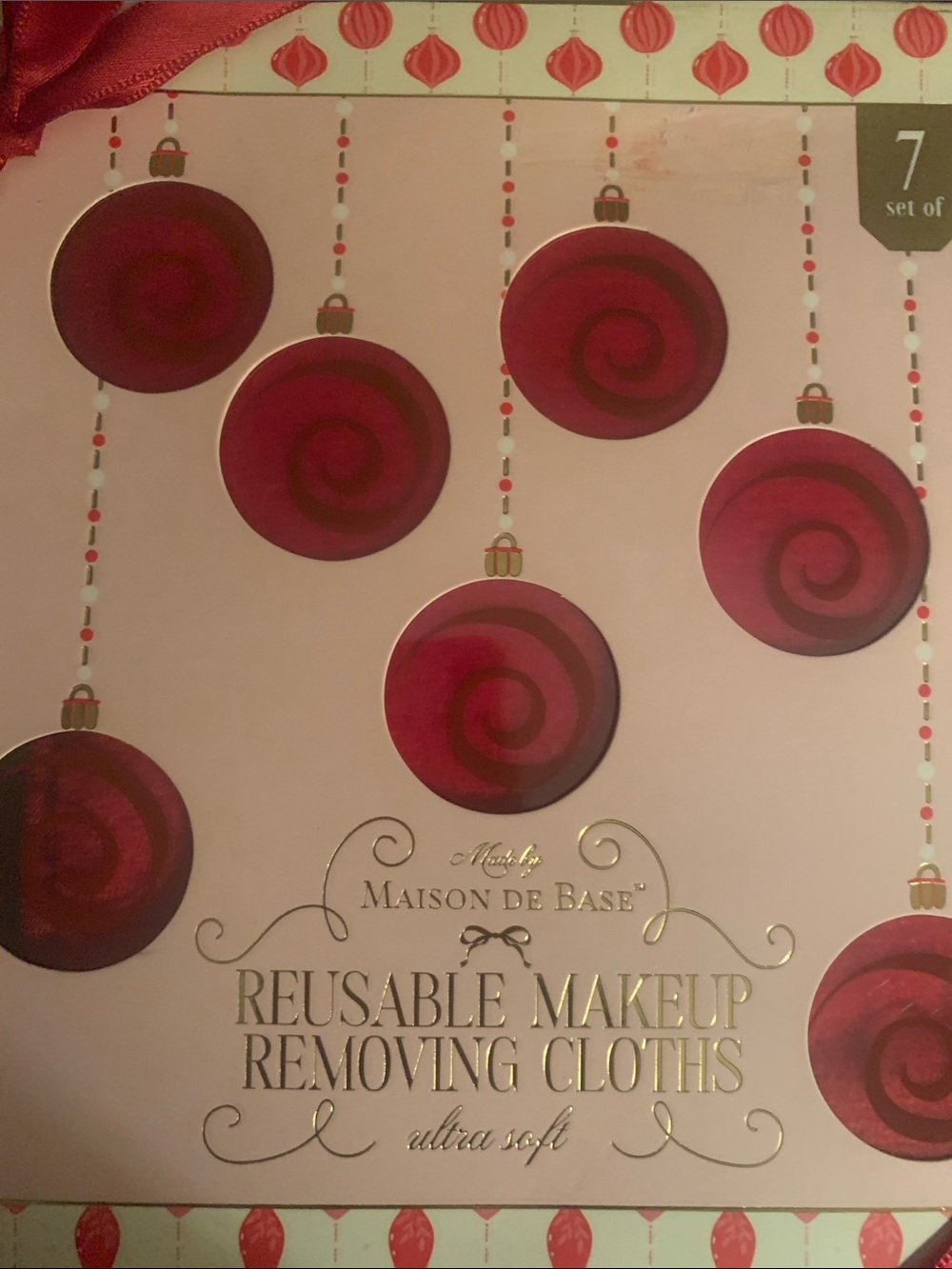 Red Ornament Graphic Scarf - Unbranded